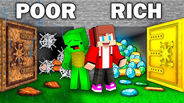 Mikey POOR vs JJ RICH Pick a Door Battle in Minecraft - Maizen