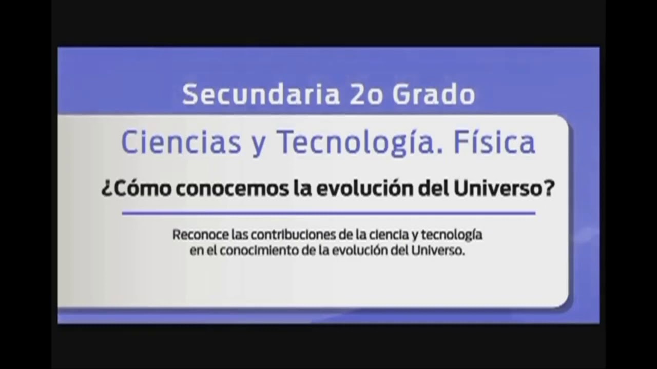 Ciencias y tecnología. Física 2do secundaria 28 de abril - YouTube