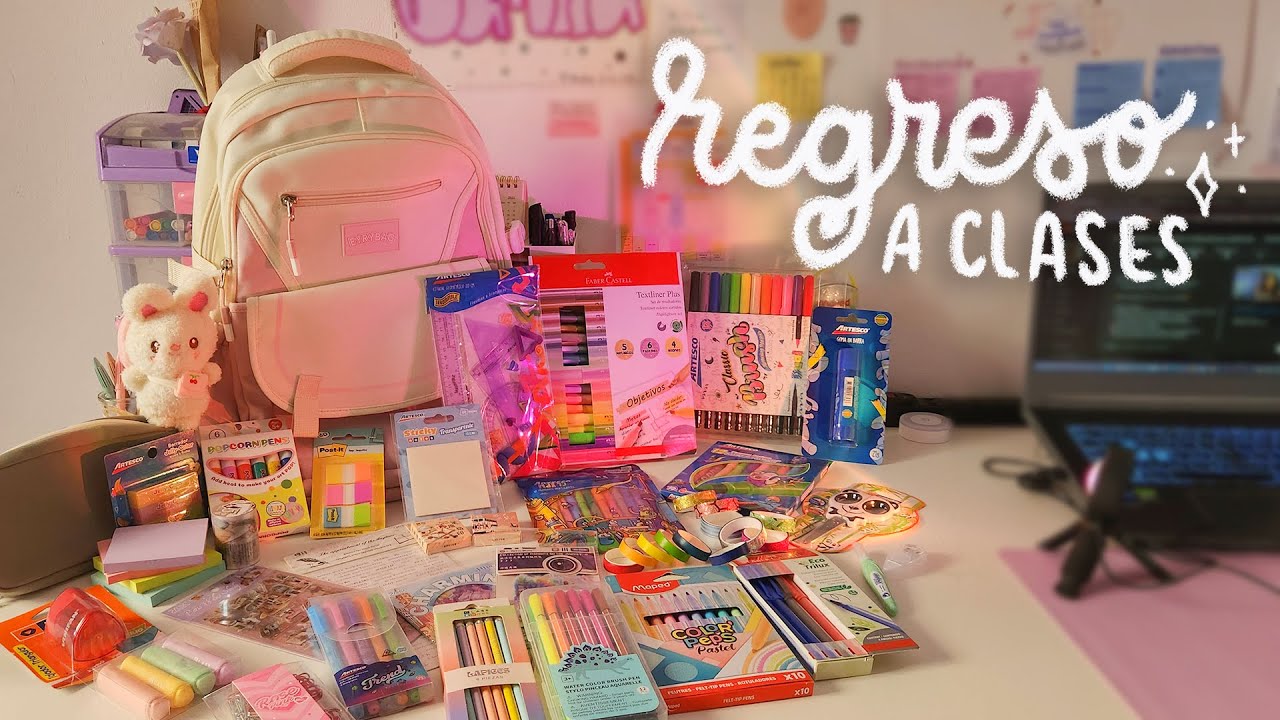 ✨ Compras para el regreso a clases | mochila, plumones, papelería 📖✨ + Sorteo 🎁