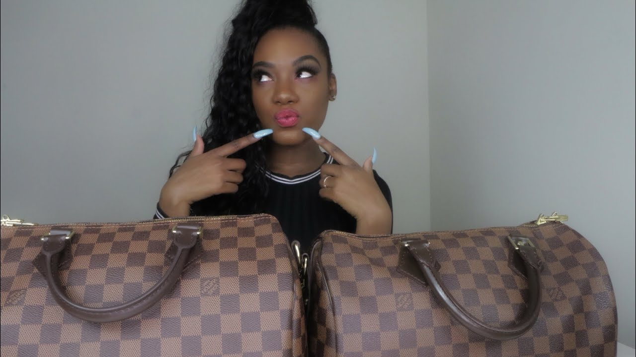 REAL VS FAKE! LOUIS VUITTON SPEEDY 30 HANDBAG REVIEW! - YouTube