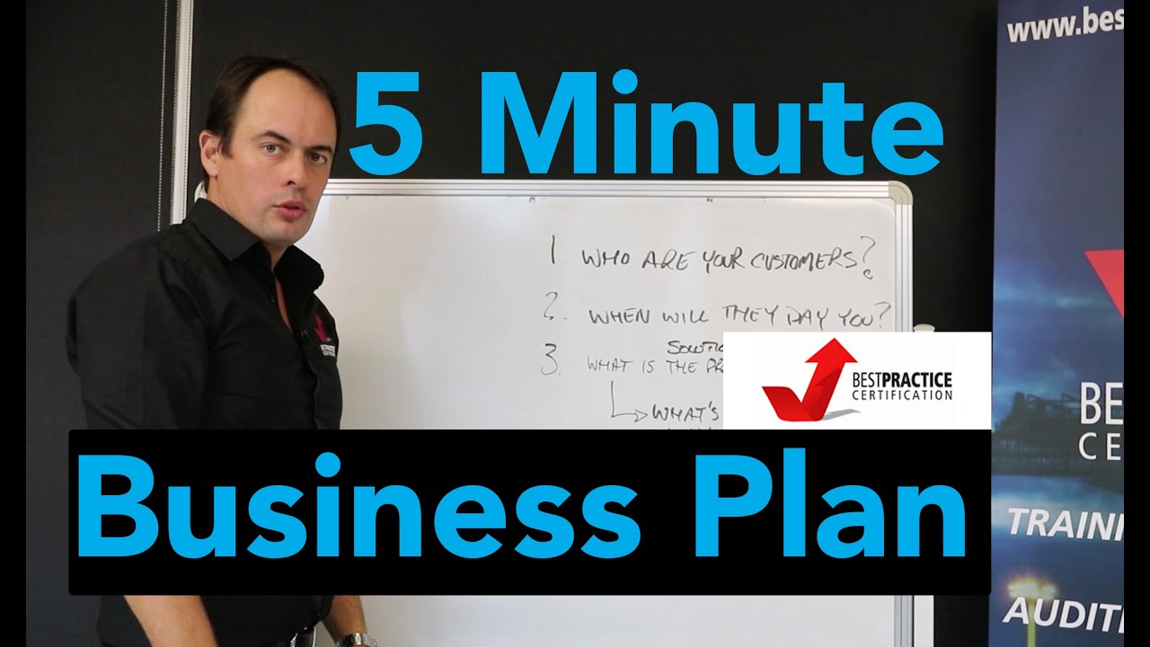 5 minute business plan