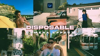 Disposable Camera Effect - Lightroom Presets | Disposable Preset Lightroom | Disposable Film