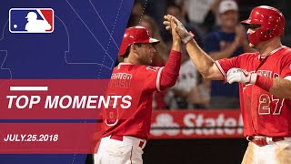 Check out the top 10 plays from july 25 mike trout's two home runs to
khris davis' clutch second hr with a's down their last strike about
major leagu...