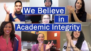 We Believe in Academic Integrity