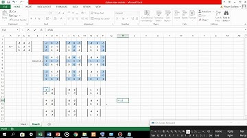 Tutorial mencari Invers Matriks Ordo 3x3 metode Adjoin dari Excel