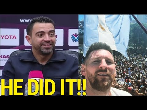 XAVI On MESSI