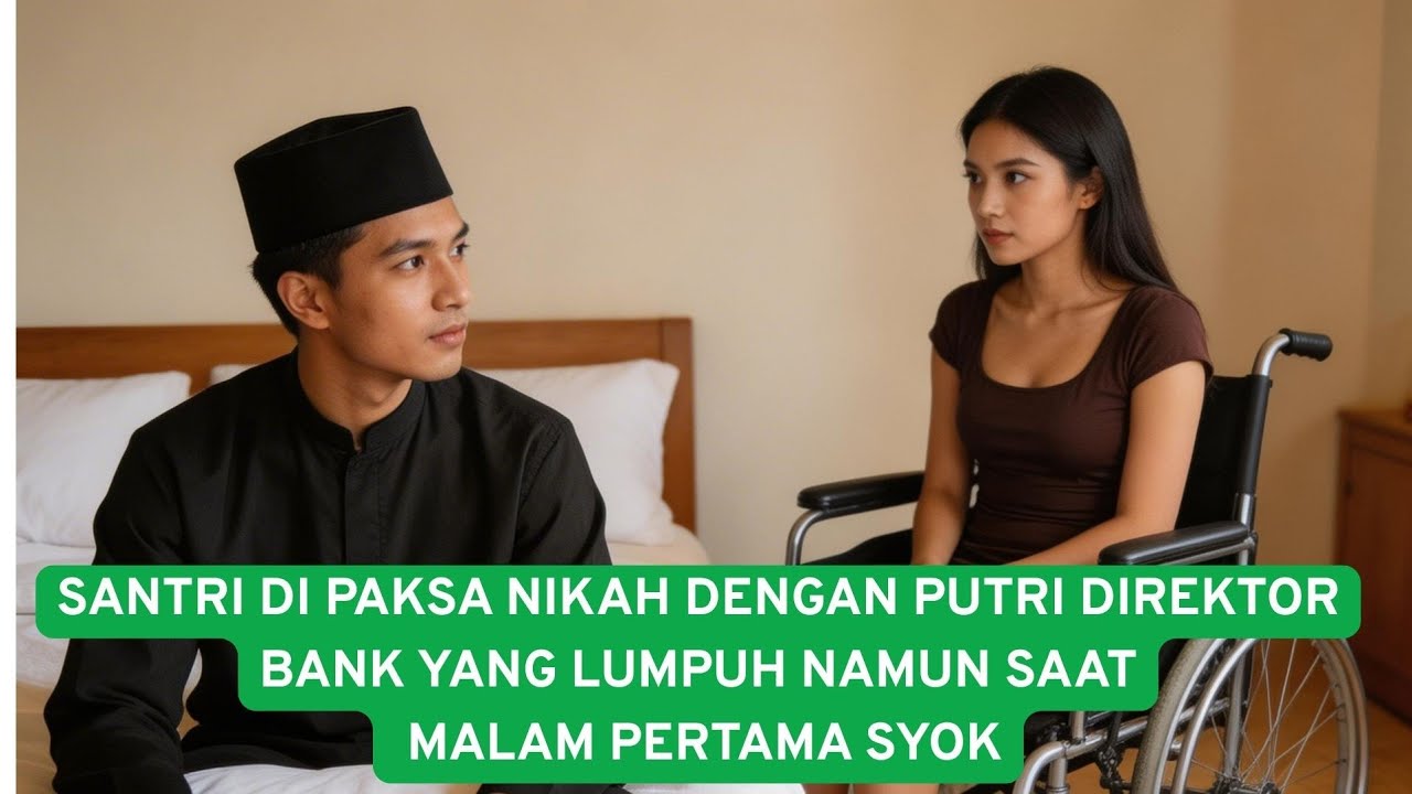 SANTRI DI PAKSA NIKAH DENGAN PUTRI DIREKTOR BANK YANG LUMPUH NAMUN SAAT MALAM PERTAMA SYOK