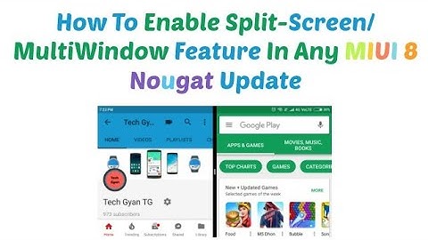 [Hindi] How To Enable Split-Screen/MultiWindow Feature In MIUI 8 Nougat Update 💯%. ✓