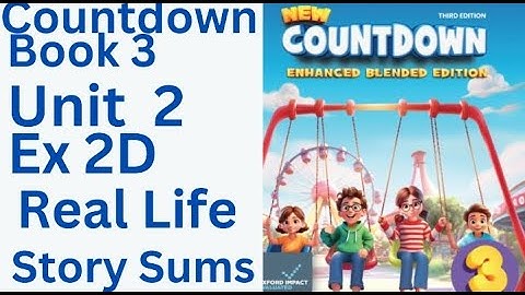 oxfordcountdown book class 3 Unit 2 Ex 2D Real life story sums 💯💪solution