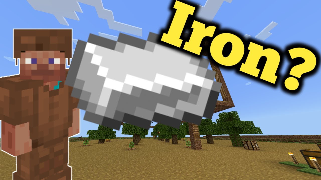 Getting IRON in a FLAT Bedrock world? - YouTube