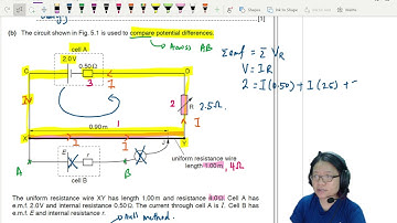 10.3b Ex4 MJ12 P21 Q5 Terminal pd Potentiometer | AS DC Circuits | Cambridge A Level 9702 Physics