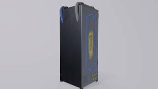 Futuristic Sci-Fi Server Rack