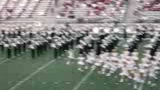 JV Marching Band and Gold Duster do their struts
