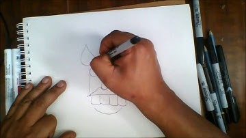 Pk How to Draw Clown Spray Can Character by wizard