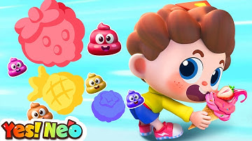 Colorful Ice Cream🔴🟡🟢 | Poo Poo Song | Good Habits | Nursery Rhyme & Kids Songs | Yes! Neo