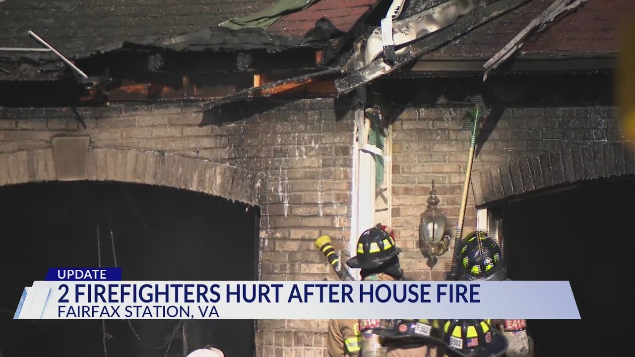 2 firefighters hurt after house fire - YouTube