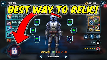 Best Way To Relic Characters SWGOH