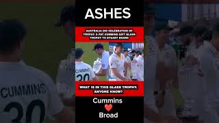 Cummins gratitude to Stuart Broad #shorts #ashes