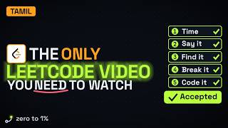 The ONLY LeetCode Method You Need: Solve ANY Problem in 5 Steps (Tamil)