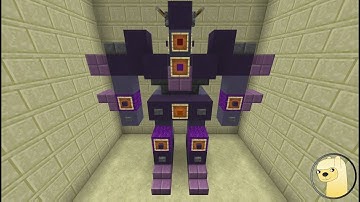 Minecraft - How To Build Transformers G1 Cyclonus Robot Mode!