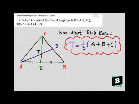 tentukan-koordinat-titik-berat-segitiga-abc=-a(2,3,0),-b(6,-9,-3),-c(3,5,2)