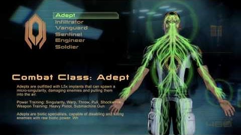 Mass Effect 2 Adept Combat Class Reveal