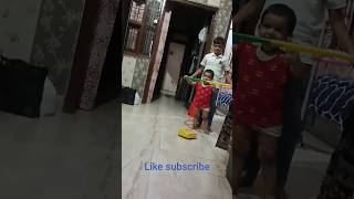 Baby try to do hoopa hoo #viralvideo #funny #shortvideo #comedy