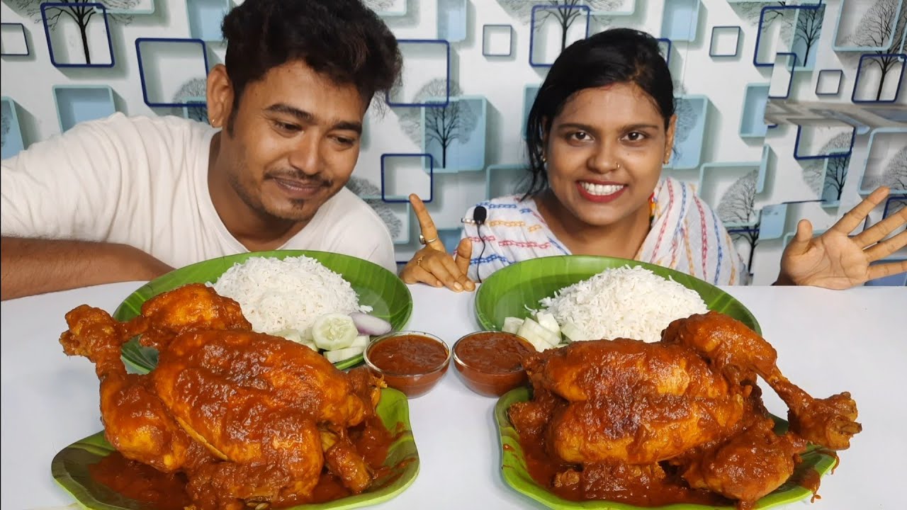 4 kg whole masala curry chicken eating challenge