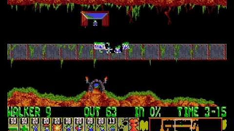 Lemmings - Tricky 9 NO BUILDERS 100% SAVED!!!