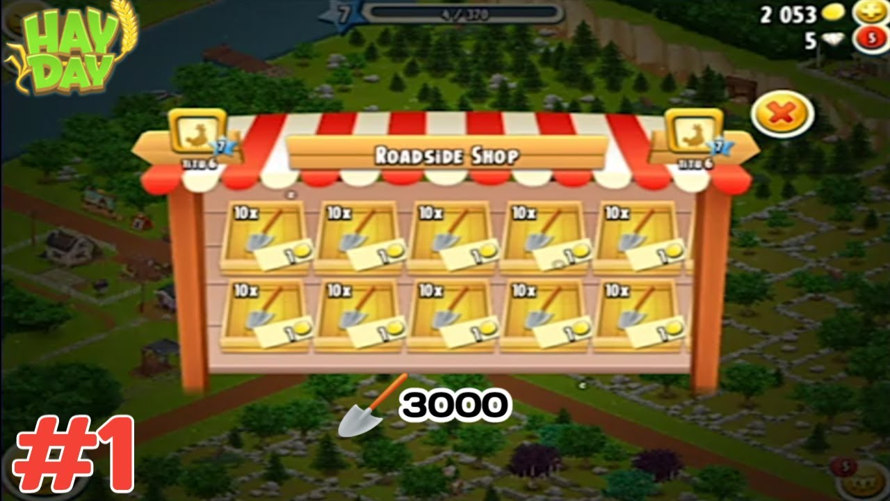 Gameo Gameplay Donating 3000 Shovel in News 1 HAYDAY YouTube