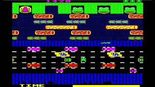 Leap-Frog (Acorn BBC Micro). Level 3 (Medium). Score: 3 480 #frogger #acorn #bbcmicro #retrogaming