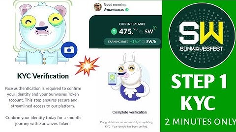 Sunwave face verification step by step || Sunwave KYC  (Face Authentication Guide) #sunwavekyc