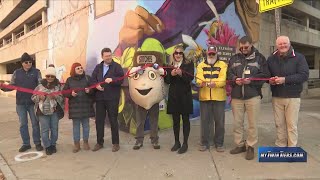 Parking garage mural highlights historic commerce of Elmira