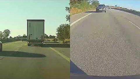 Tesla model 3 Autopilot avoids rear end crash on german Autobahn