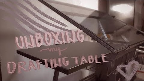 Unboxing my Glass Drafting Table  ♡ #ΛᏒᏦᏒᎧᏕᏋ