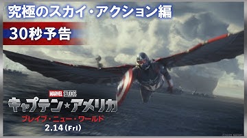 30秒予告｜究極のスカイ・アクション編｜「キャプテン・アメリカ：ブレイブ・ニュー・ワールド」｜2025年2月14日（金）日米同時公開！