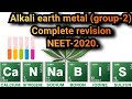 Alkaline earth metal- group 2(S-block)