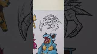 drawing sandslash🏖🏖🏖|| drawing pokemon in my style #art #acorncomics #pokemon