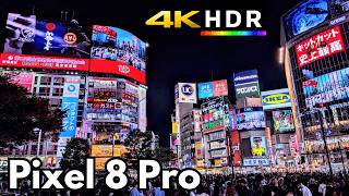 Pixel 8 Pro 4K HDR Video Test - Shibuya, Tokyo, Japan