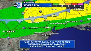 Front reaches Houston Wednesday night, rain chances climb up Friday