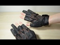 Fhishing gloves [Fishing gear] プロックス フィシンググローブ PROX フィットグローブDX PX5883KK 3本切 釣りの対策 ジギングの時に使う！