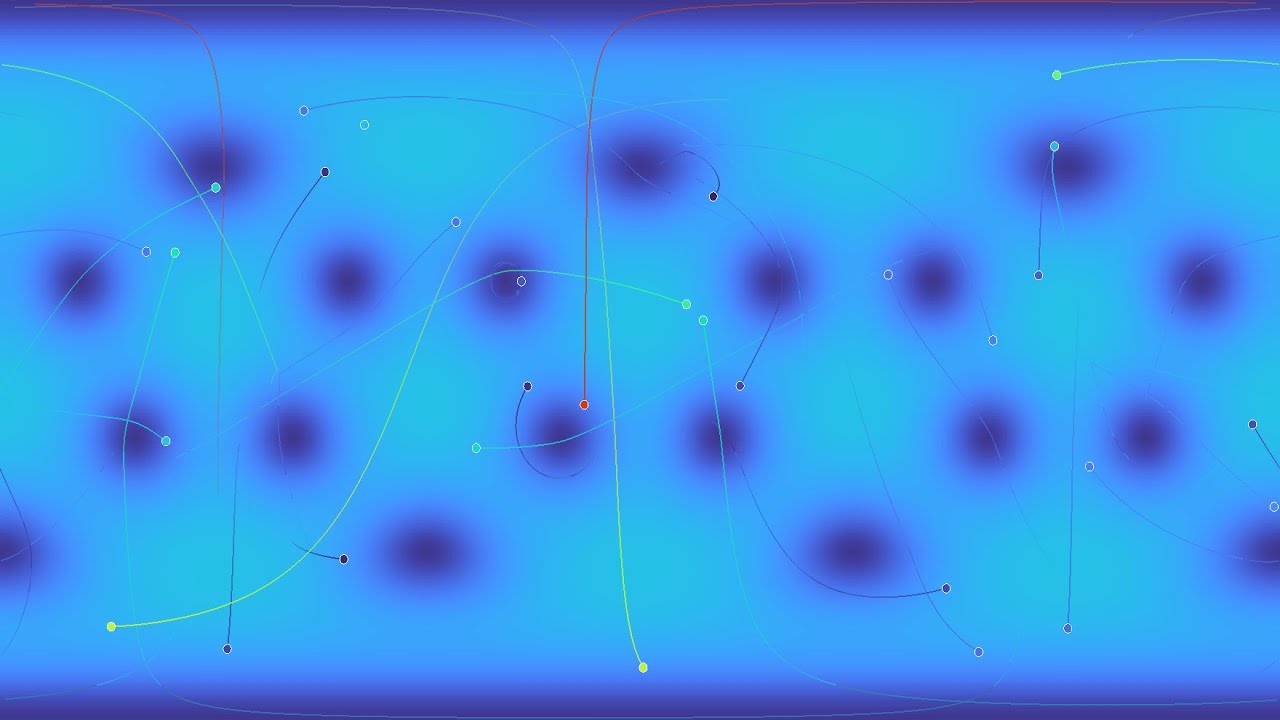 Particles on a sphere with dimples