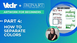 Artwork For Beginners Part 4: How To Separate Multiple Colors | Ikonart + Vectr + So Fontsy