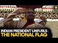 India republic day 2024 president droupadi murmu unfurls the national flag  wion originals