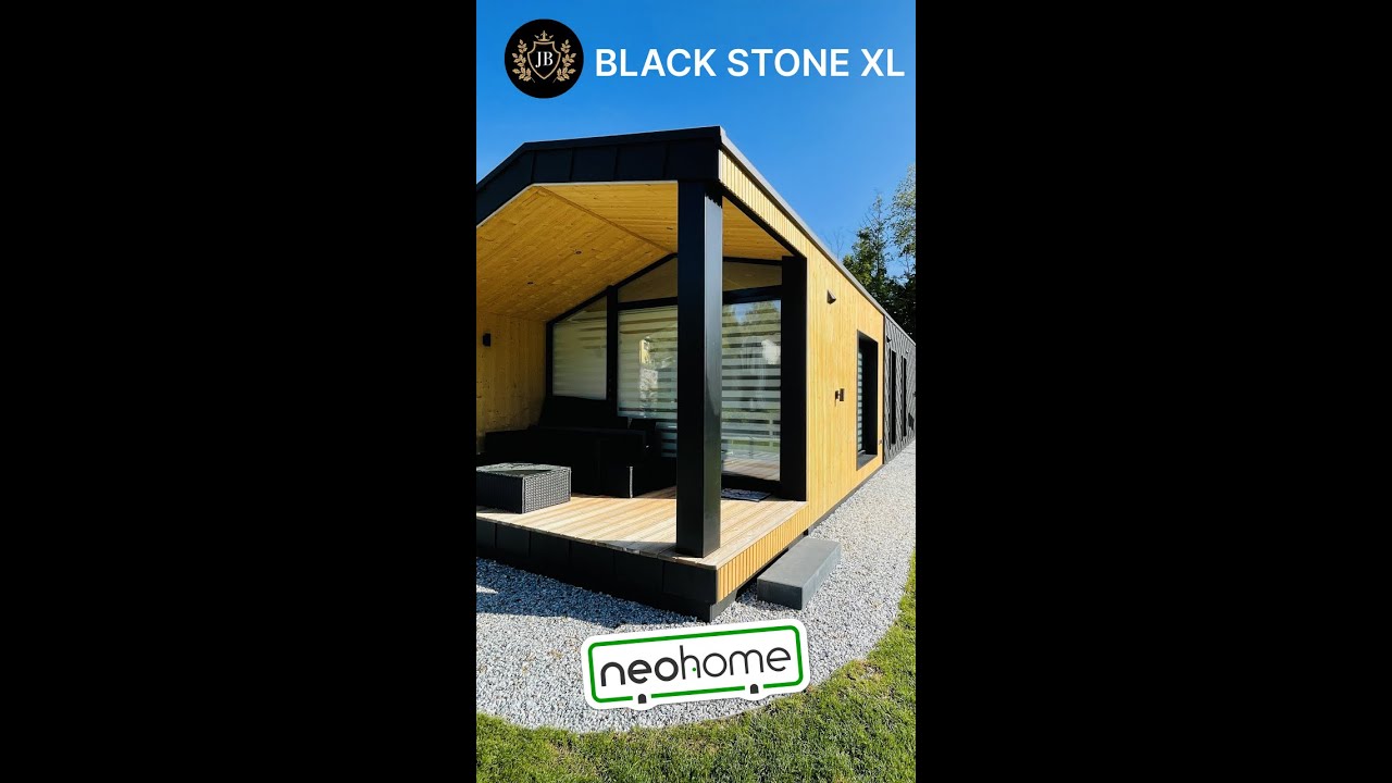 Neohome: JB Black Stone XL -Premium Bungalow mit 2 Schlafzimmern Fertighaus Modulhaus bezugsfertig