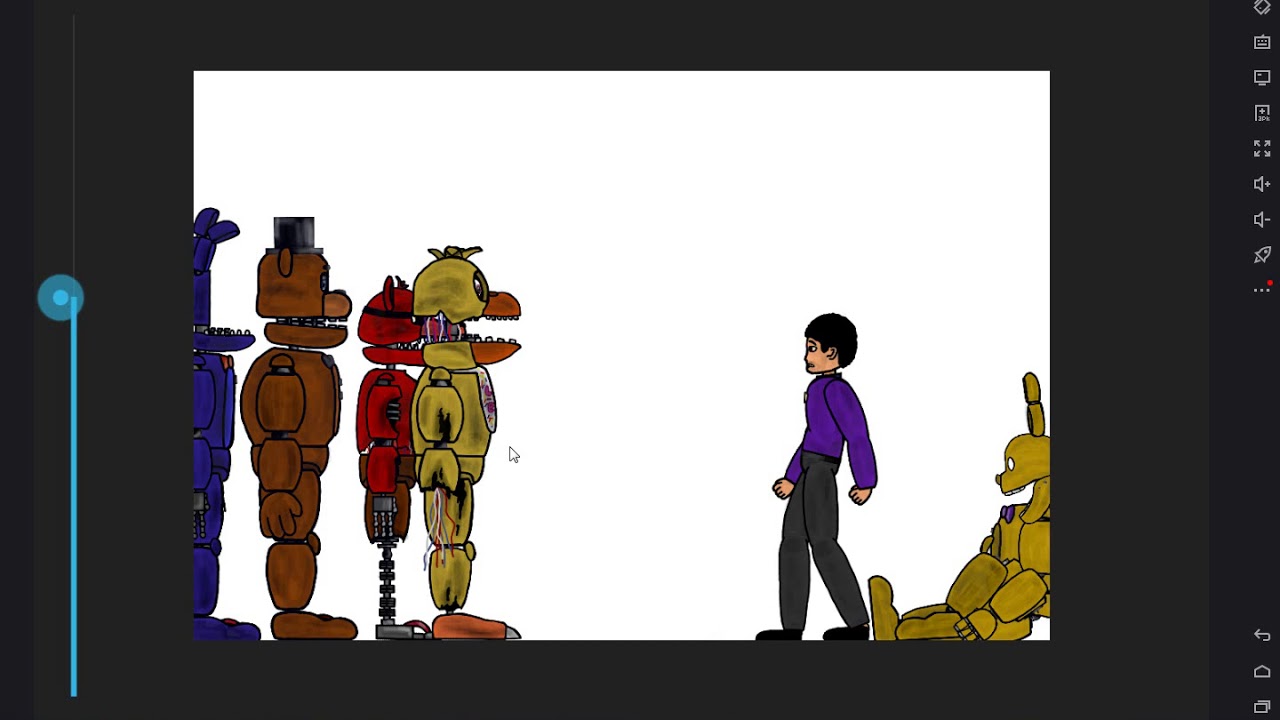 Рисуем мультфильмы спрайты fnaf
