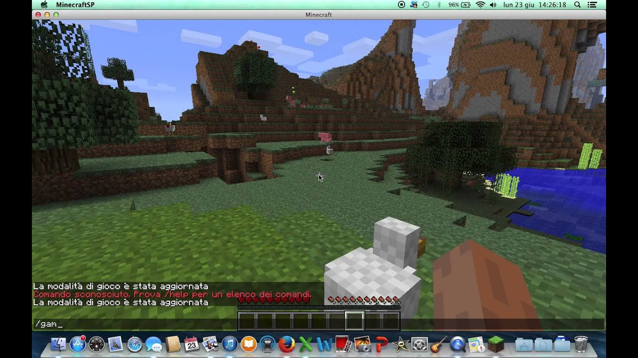 come passare dalla modalità sopravvivenza a quella creativa-Minecraft