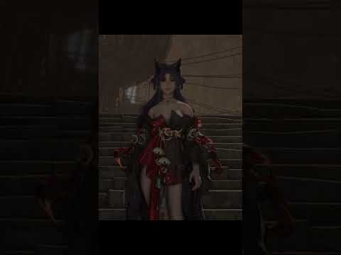 EVE Looks Stunning in a Red and Black Dress ❤️🖤 | Stellar Blade