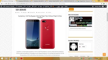 Symphony i120 Frp Remove Unlock File Only 30MB Without Box Solution