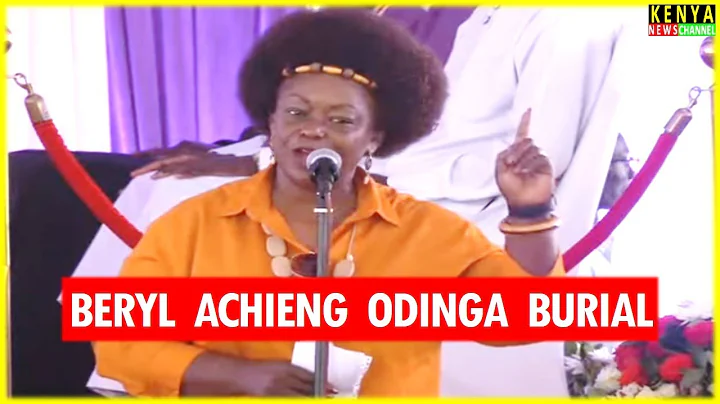 Millie Odhiambo ROARS at Raila's Sister Beryl Achieng Odinga burial in Kang'o ka Jaramogi